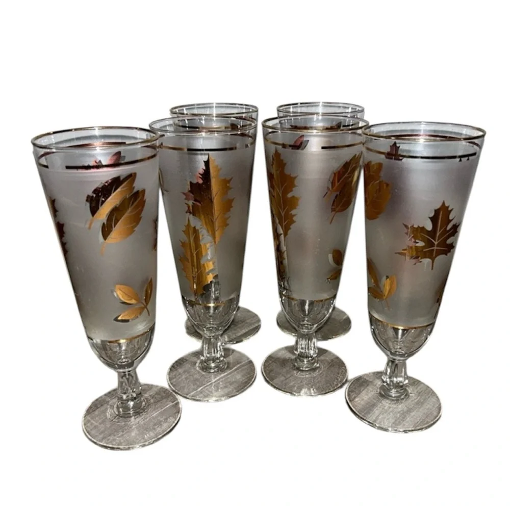 Libbey vintage gold